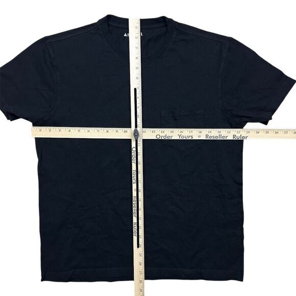 NWOT American Giant Men's L Black Crew Neck Pocket‎ Tee Basic Casual - Picture 4 of 7